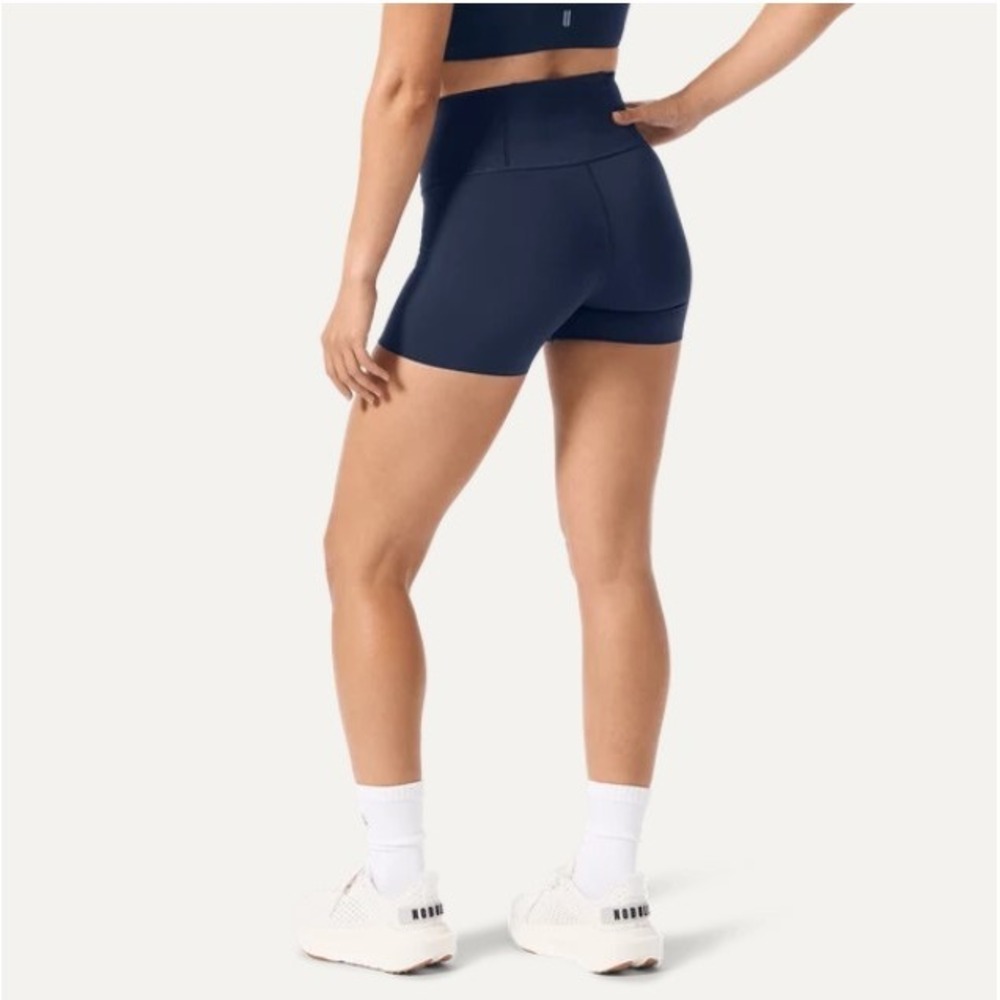 NOBULL Womens High-Rise 6 Inch Shorts Navy Blue Athletic Training WHRSHRTNVYM M - Picture 2 of 9